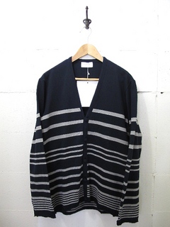 FLISTFIA-BUTTON BORDER  CARDIGAN