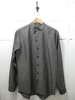 THE ESSENCE-GREY LINEN COTTON SHIRT