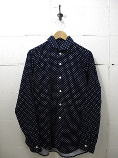 NEEDLES-ITALIAN COLLAR SHIRT - POLKA DOT