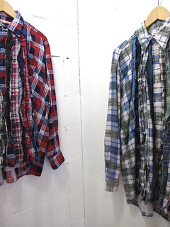 NEEDLES-RIBBON FLANNEL SHIRT