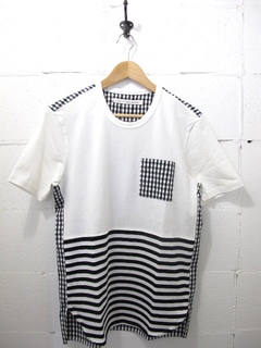 CURLY-切り替えボーダーTシャツ / CONFUSED BORDER TEE