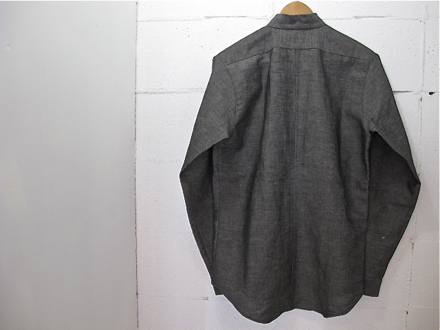 THE ESSENCE［エッセンス］-GREY LINEN COTTON SHIRT