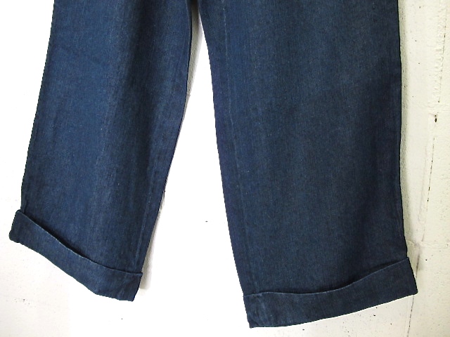 NEEDLES［ニードルズ］-LINEN DENIM 2 PLEATED TROUSER