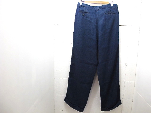 NEEDLES［ニードルズ］-LINEN DENIM 2 PLEATED TROUSER