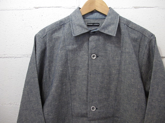 FRANK LEDER［フランクリーダー］-BLUE DRILL LINEN / COTTON