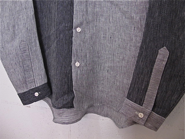 FRANK LEDER［フランクリーダー］-FRANK LEDER ( MIXED STRIPED LINEN SHIRTS )